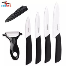  FINDKING  2018 New Zirconia kitchen knife set Ceramic Knife set 3" 4" 5" 6" inch+ Peeler+ Covers Chef Fruit Utility Knife