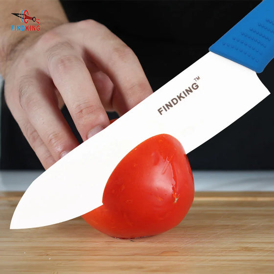 FINDKING  2018 New Zirconia kitchen knife set Ceramic Knife set 3" 4" 5" 6" inch+ Peeler+ Covers Chef Fruit Utility Knife
