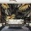 Custom Mural Wallpaper Nordic Hand-painted Tropical Plant Leaf Lines Wall Painting Living Room Bedroom Luxury Home Decor Fresco