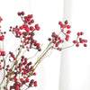 Luxury Cranberry Fake flower home decor berries Christmas wedding table decoration flores artificiales blueberry