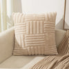 Plush Cushion Cover 45x45cm Decorative Pillows for Sofa Living Room Geometric Pillow Cover Square Ornamental Pillow Home Decor