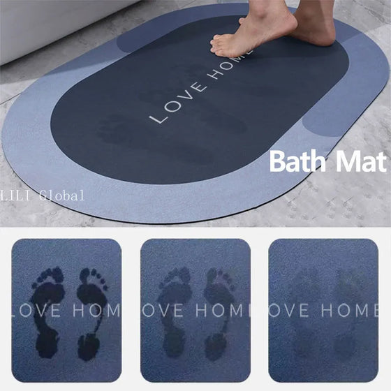 Absorbent Anti-slip Shower Quick Drying Mat