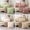 Plush Cushion Cover 45x45cm Decorative Pillows for Sofa Living Room Geometric Pillow Cover Square Ornamental Pillow Home Decor