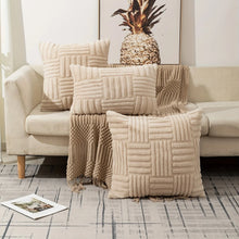  Plush Cushion Cover 45x45cm Decorative Pillows for Sofa Living Room Geometric Pillow Cover Square Ornamental Pillow Home Decor