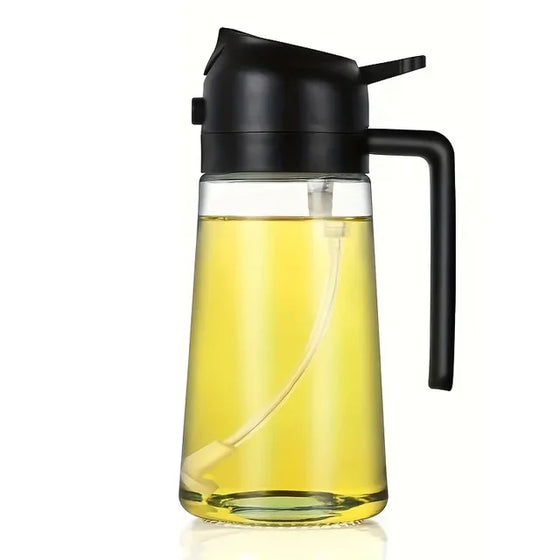 2-in-1 Oil Spray Bottle for Cooking & BBQ